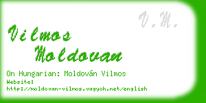 vilmos moldovan business card